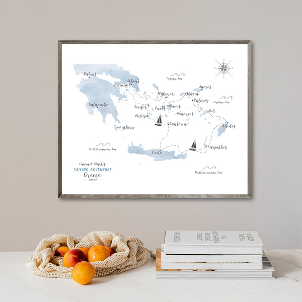 Personalized Travel Map | USA Adventure Travel Map | Road Trip Map