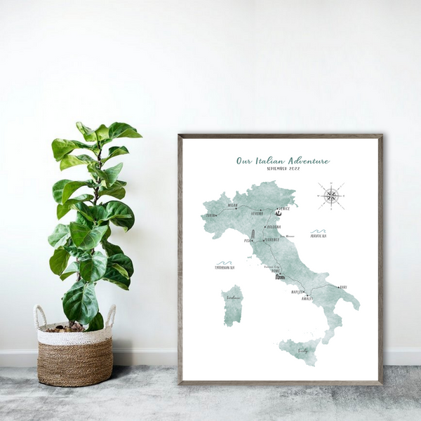 Personalized Travel Map | USA Adventure Travel Map | Road Trip Map