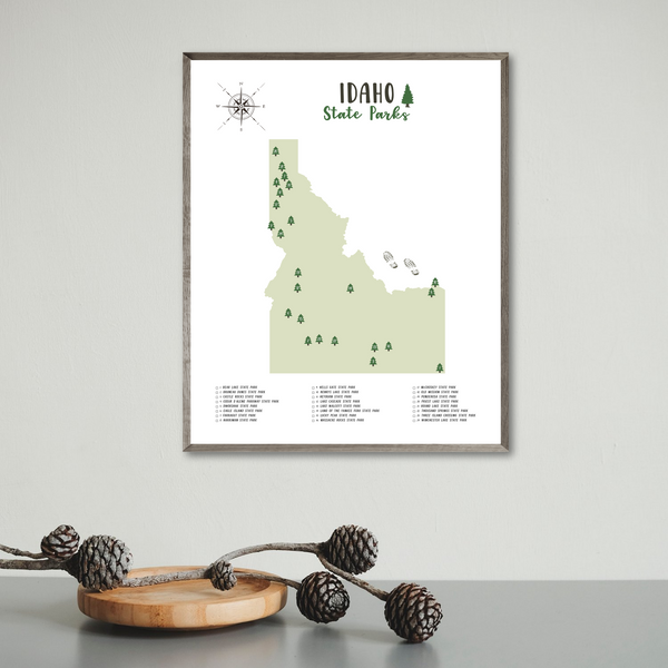 idaho state parks map-gift for traveler