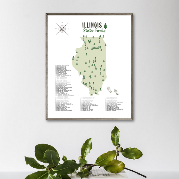 illinois state parks map-gift for traveler