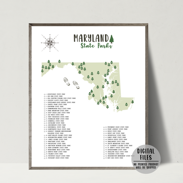 maryland state parks map