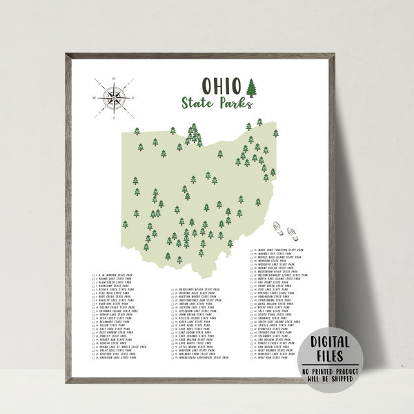 ohio state parks map