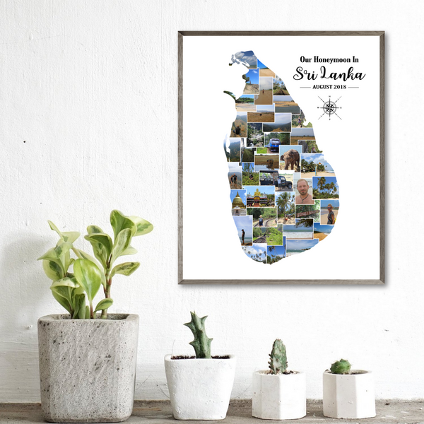 honeymoon photo collage-personalized collage-custom photo collage