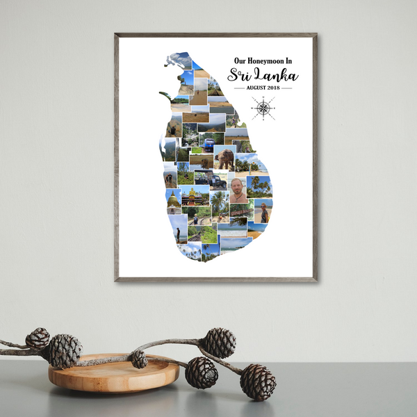 travel collage-map photo collage-custom collage
