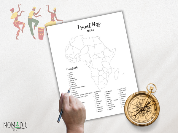 World Travel Maps Bundle - Checklist | Not Labelled Maps | Digital Download