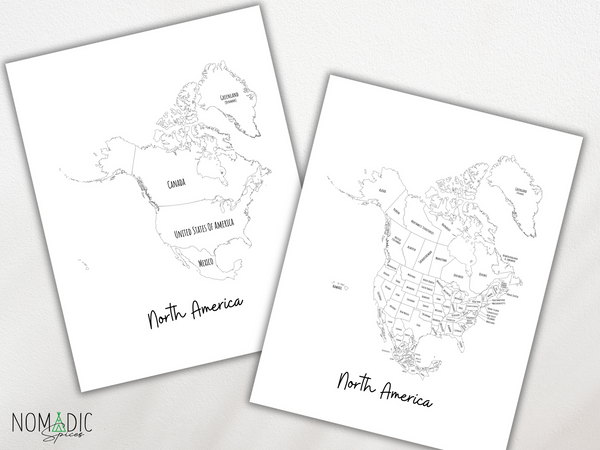 World Travel Maps Bundle | Labeled Maps | Digital Download