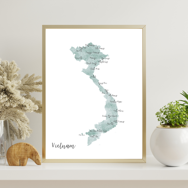 Vietnam travel map for travelers and backpackers