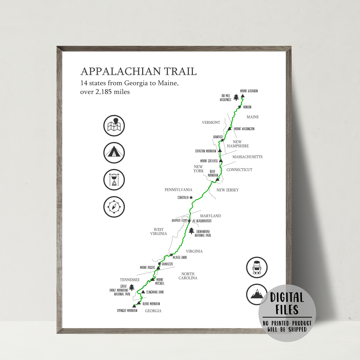 Appalachian Trail State Maps