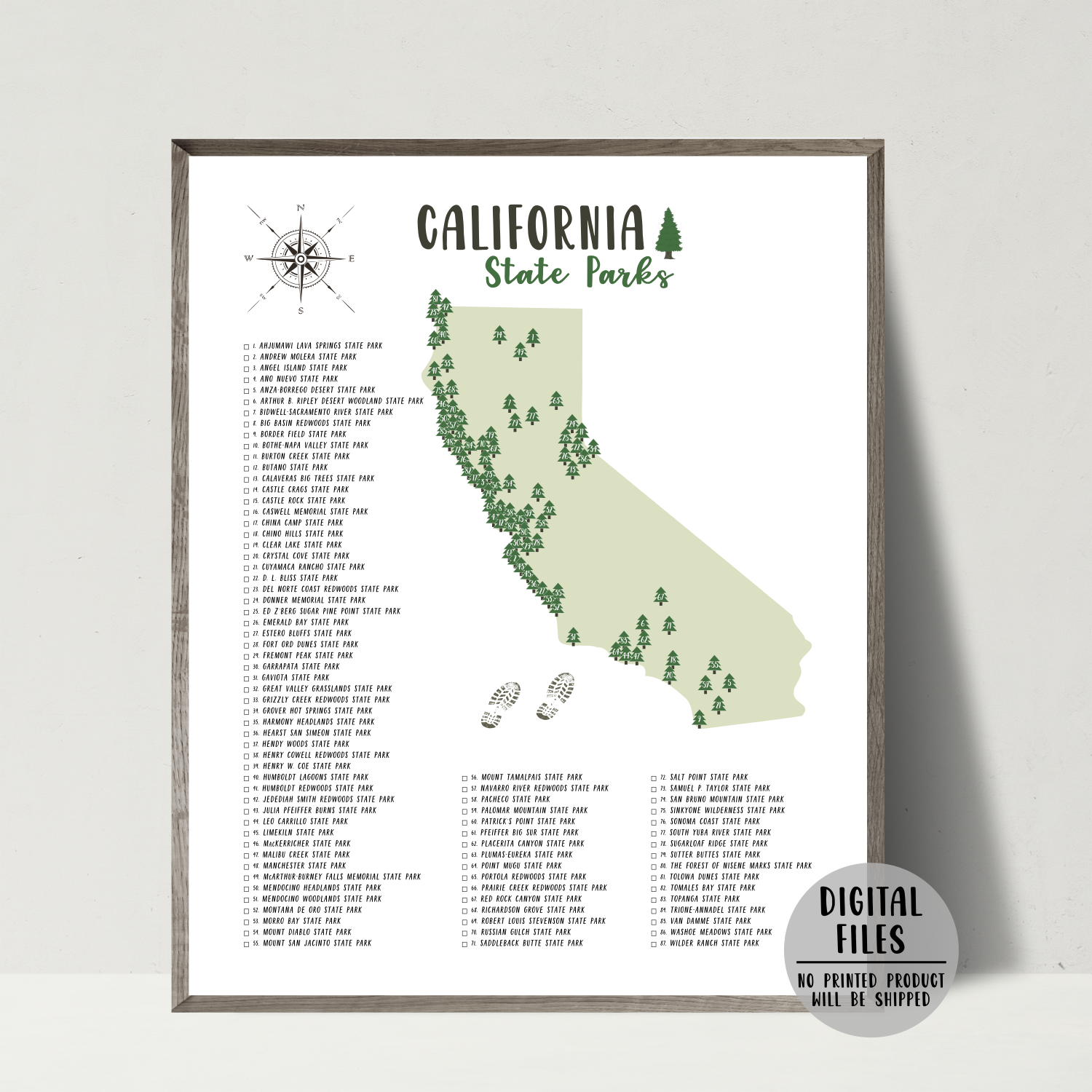 california state parks map