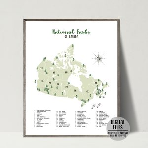 canada national parks map-canada national parks checklist
