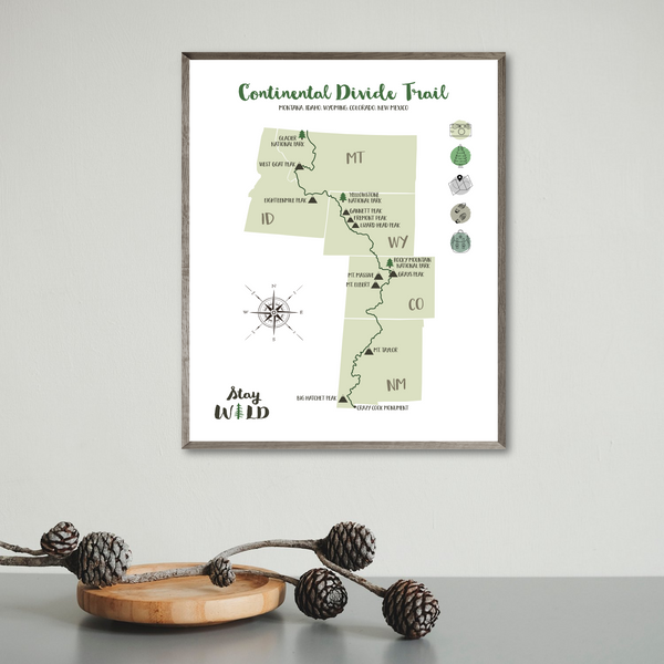continental divide trail-continental divide trail poster