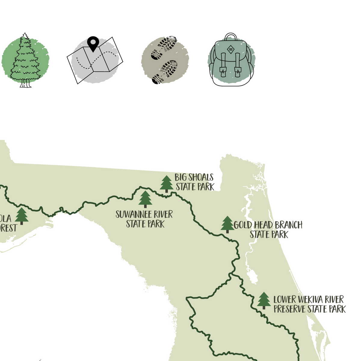 Florida Trail Map Florida Hiking - Floridatrailmap03 1200x1200 