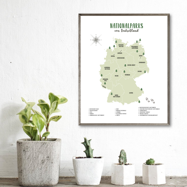 deutschland national parks karte-germany national parks map print