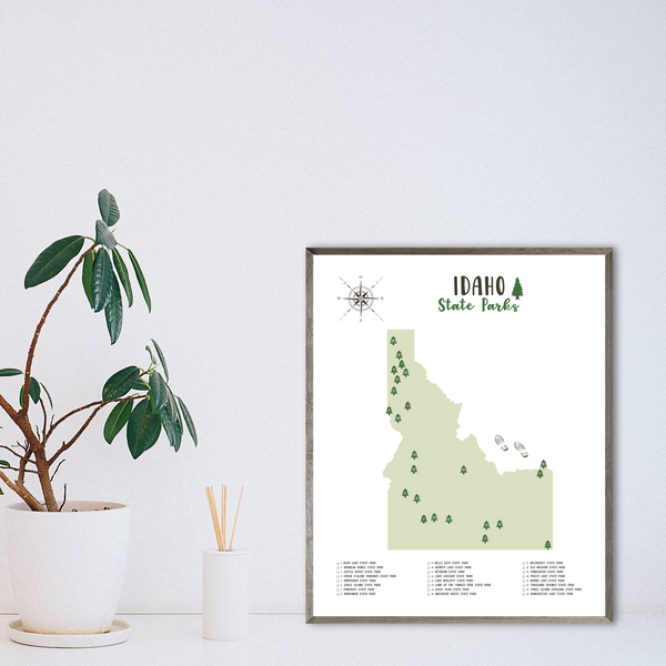 idaho state parks map-gift for hiker