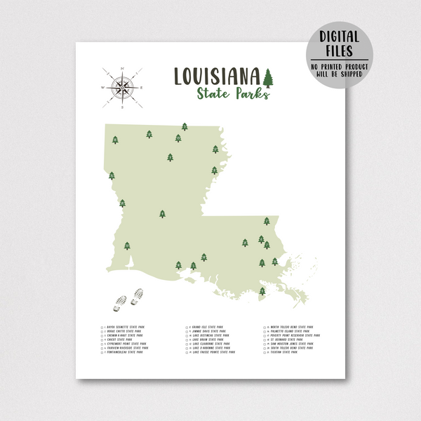 louisiana state parks map-louisiana state parks checklist