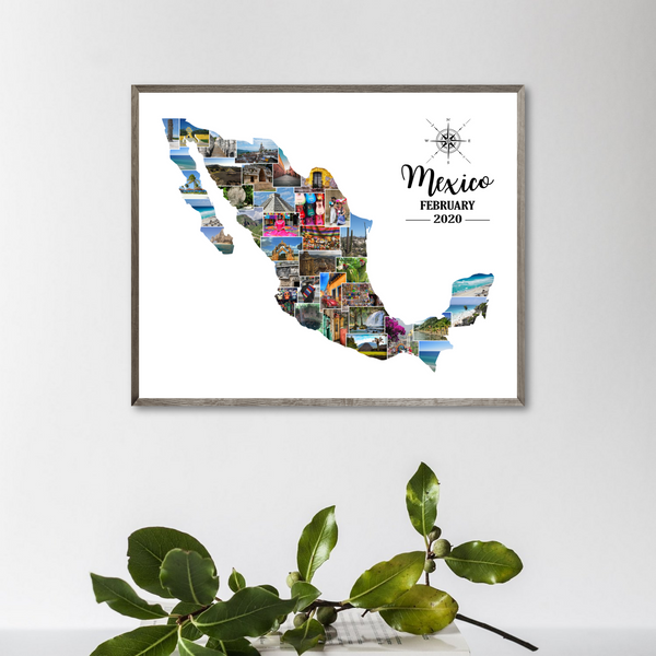 travel photo collage-mexico photo collage-gift for traveler