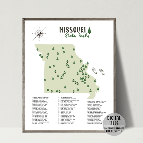 missouri state parks map-missouri state parks checklist