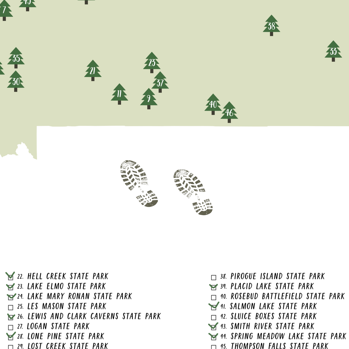 Montana State Parks Map Montana - Montanastateparks03 1200x1200 