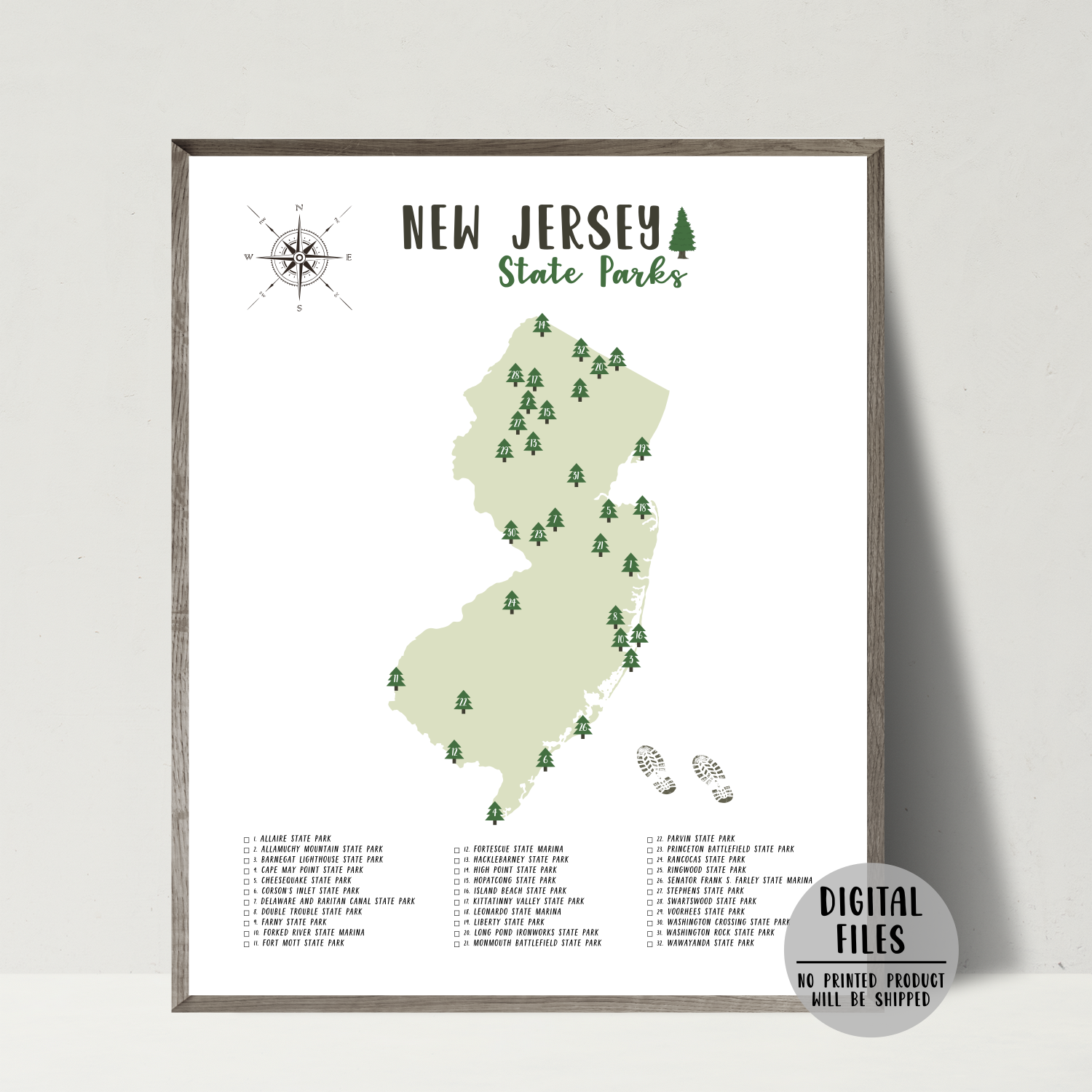 new jersey state parks map