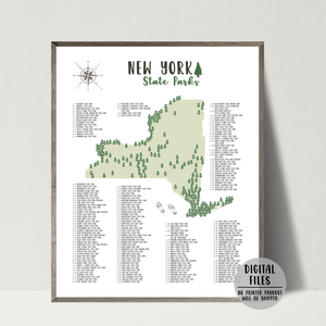 new york state parks map