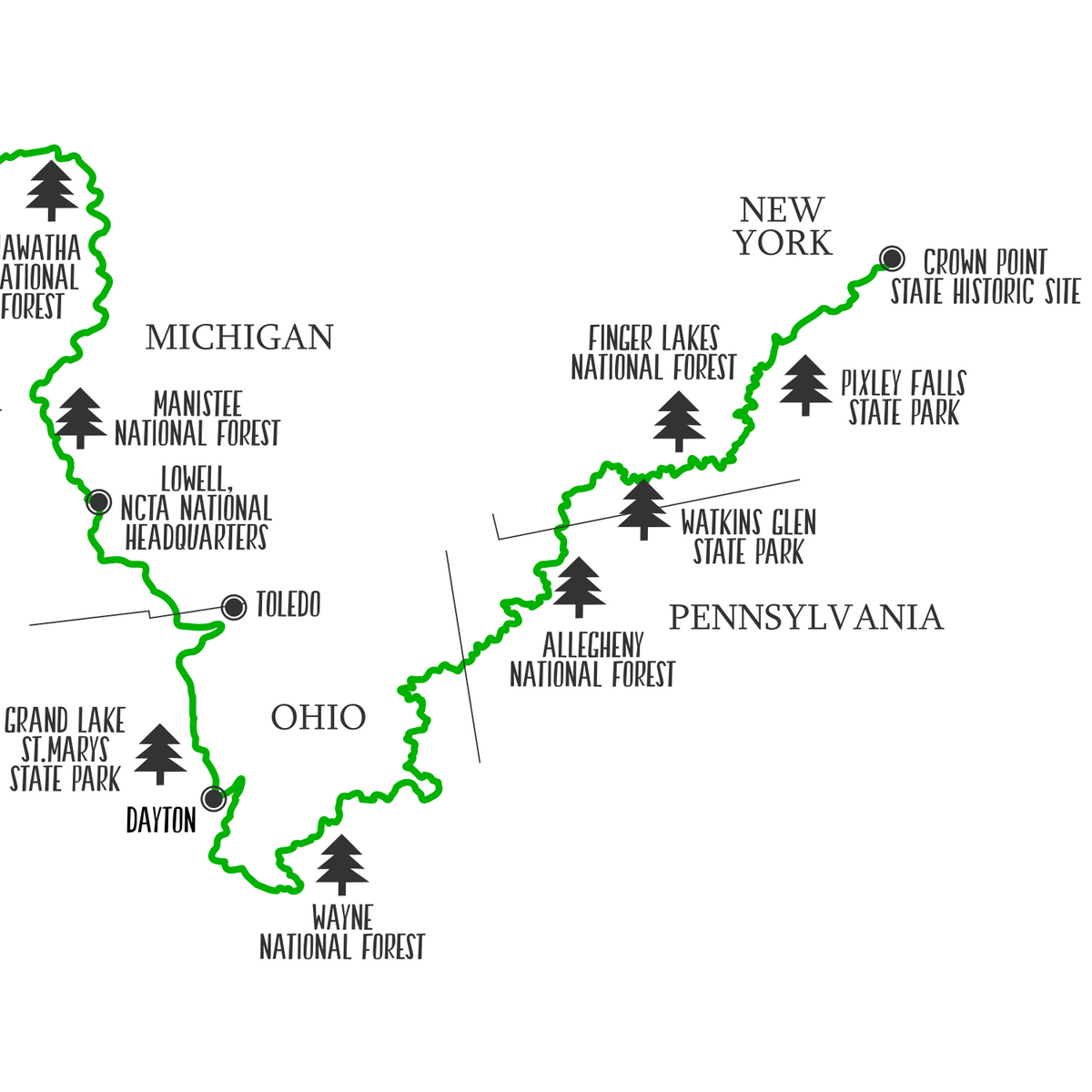 North Country Trail Map North - Northcountrytrailmap03 1200x1200