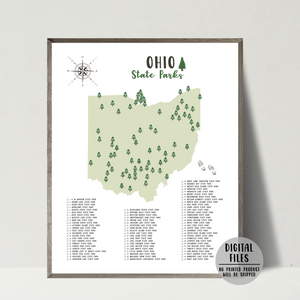 ohio state parks map