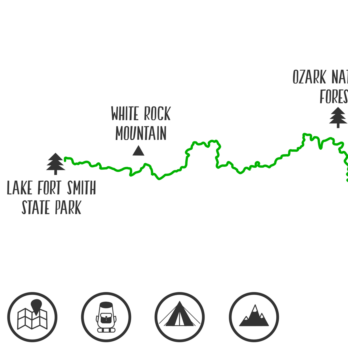 Ozark Highlands Trail Map Ozark - Ozarkhighlandstrailmap03 1200x1200