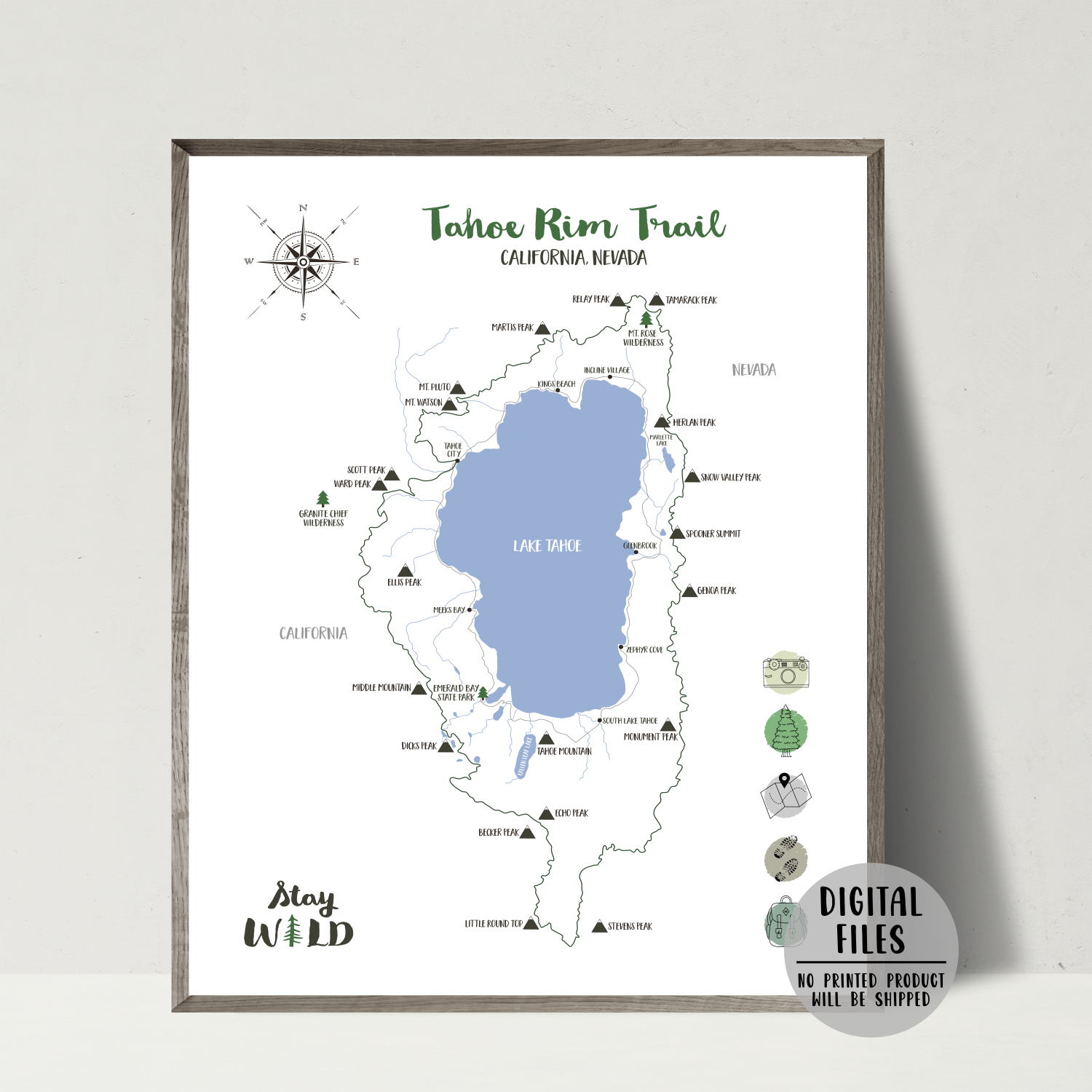 tahoe rim trail map-tahoe rim hiking map
