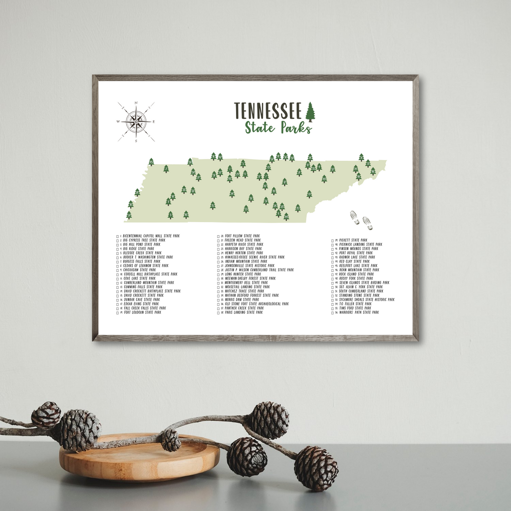 tennessee-state-parks-map-tennessee-map-print-gift-for-adventurer-nomadic-spices for Free Printable Map Of Tennessee State Parks Tennessee State Parks Map | Tennessee Map Print | Gift For Adventurer – Nomadic Spices for Free Printable Map Of Tennessee State Parks