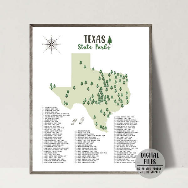 texas state parks map-texas state parks checklist