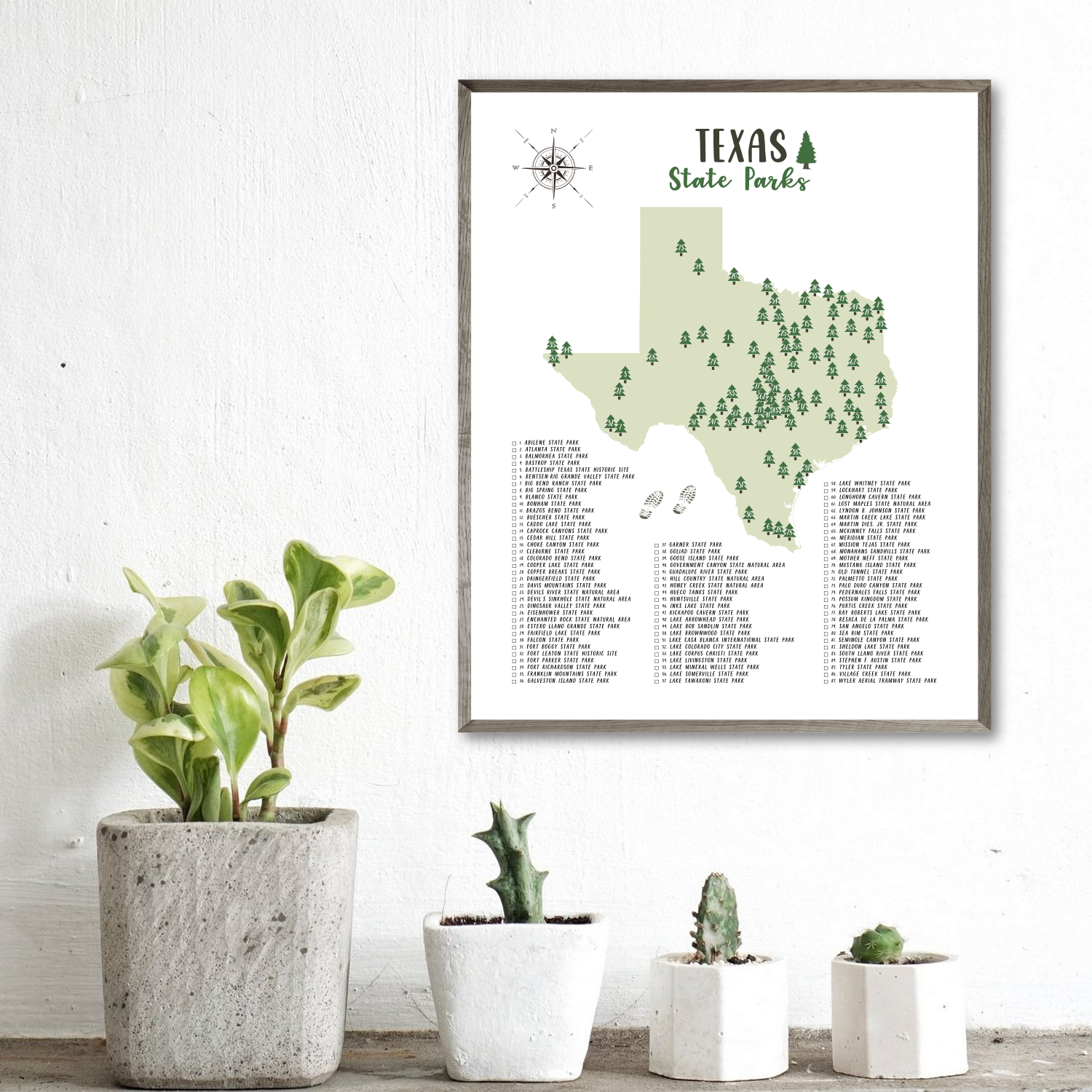 Texas State Parks Map | Texas Map Print | Gift For Adventurer – Nomadic Spices for Free Printable Map Of Texas State Parks