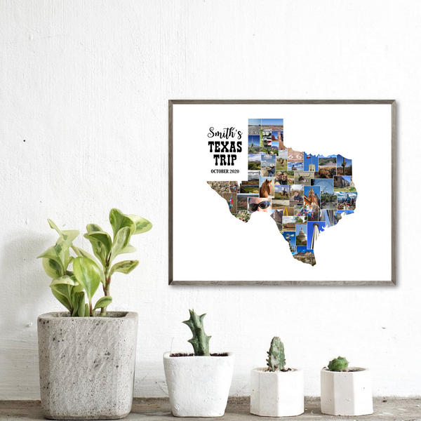 custom photo collage-state map photo collage-custom collage